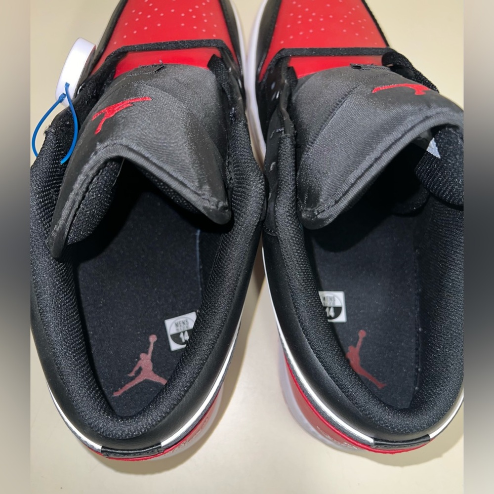 Jordan 1 Bred Toe 2.0, Black, White, and Red, Size 14, New - Picture 5 of 14